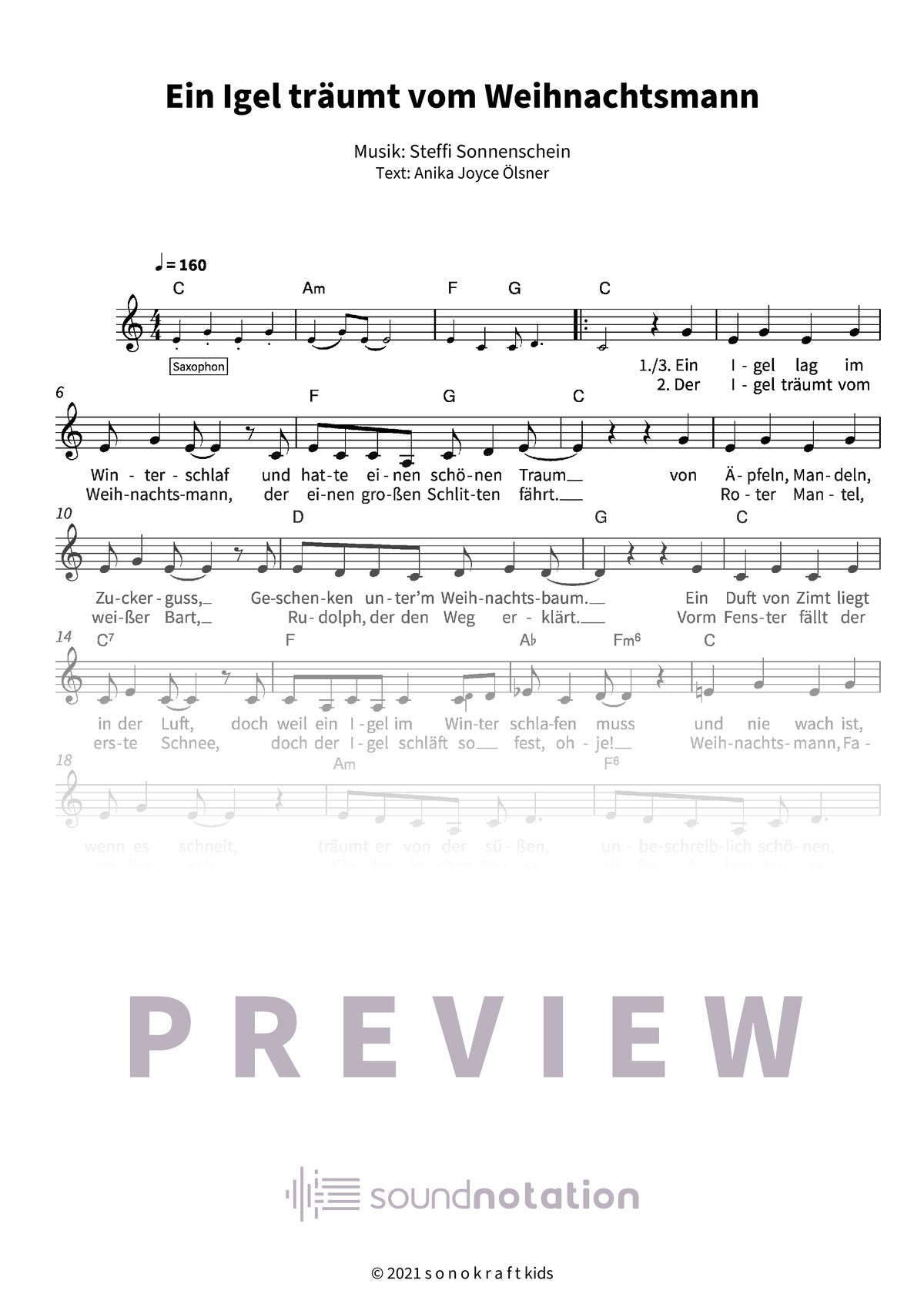 Ein Igel träumt vom Weihnachtsmann - Preview Page 1