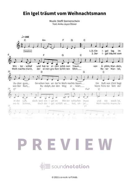 Ein Igel träumt vom Weihnachtsmann - Preview Page 1