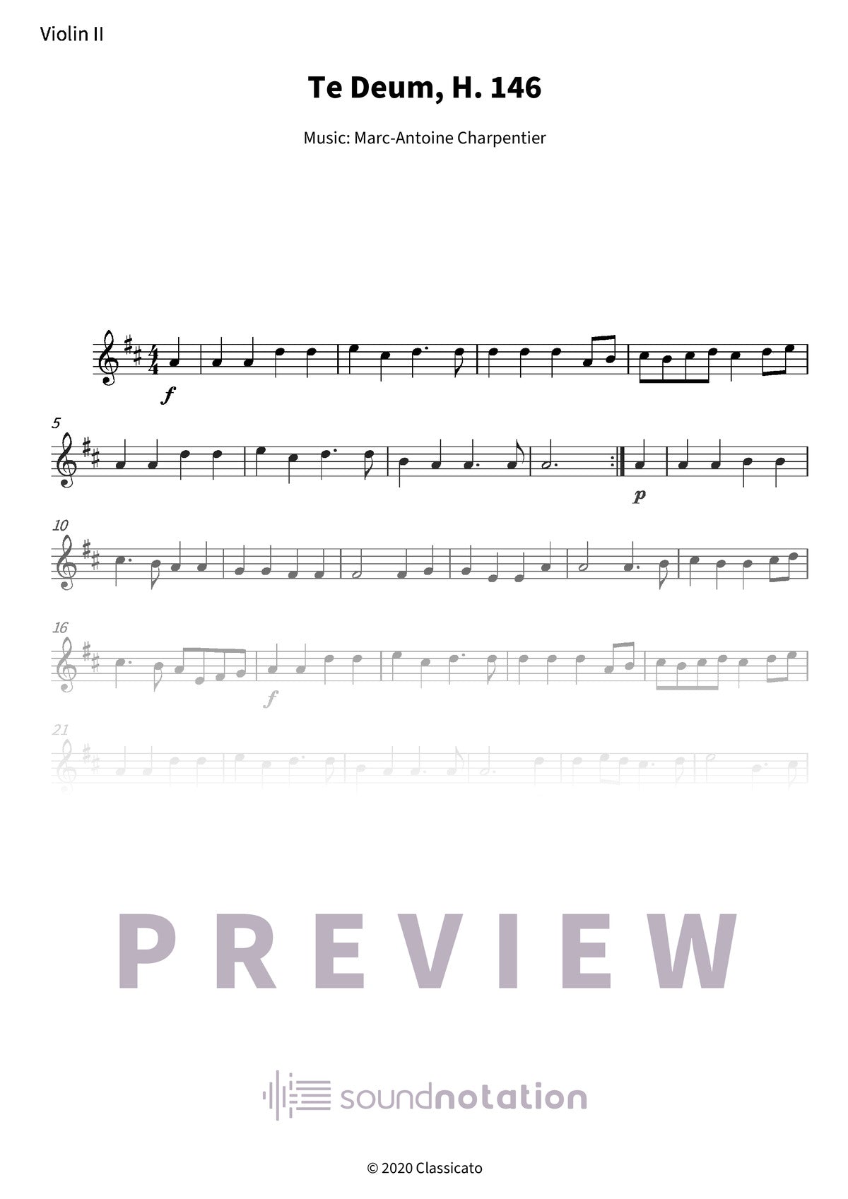 Te Deum - Preview Page 1