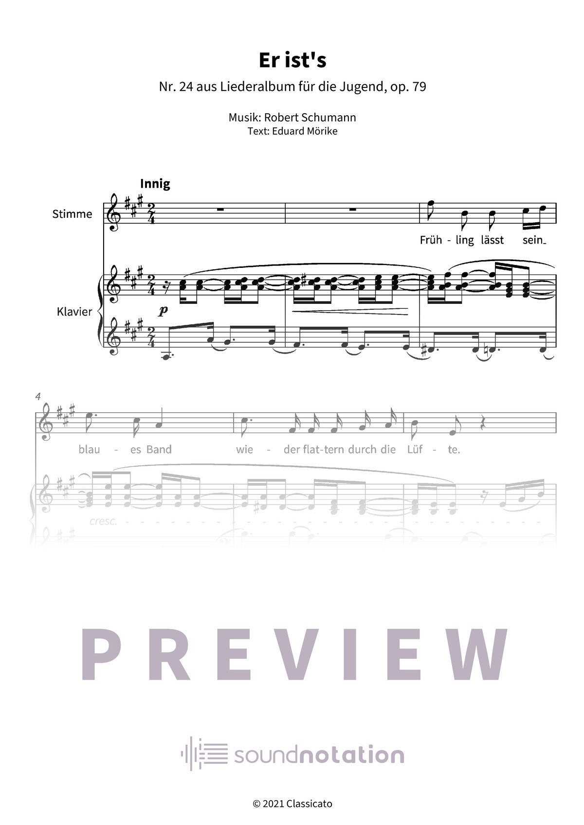 Er ist's - Preview Page 1