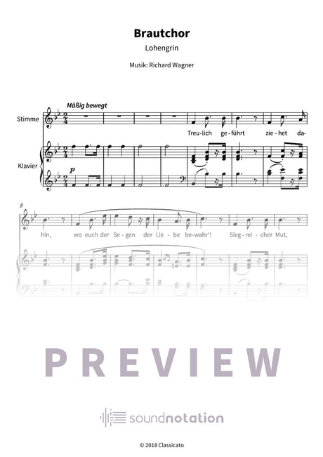 Brautchor - Preview Page 1