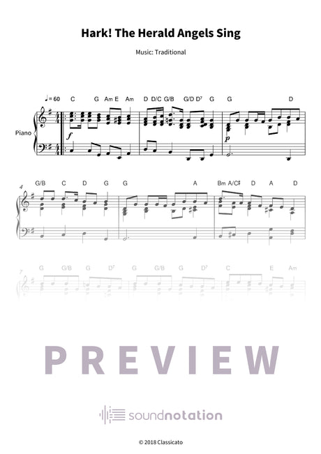 Hark! The Herald Angels Sing - Preview Page 1
