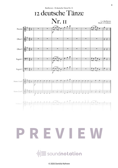 Deutscher Tanz Nr. 11 - Preview Page 1