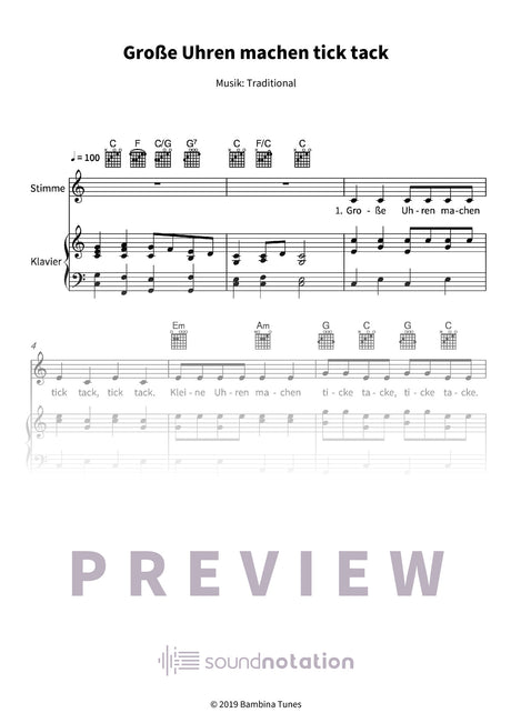 Große Uhren machen tick tack - Preview Page 1