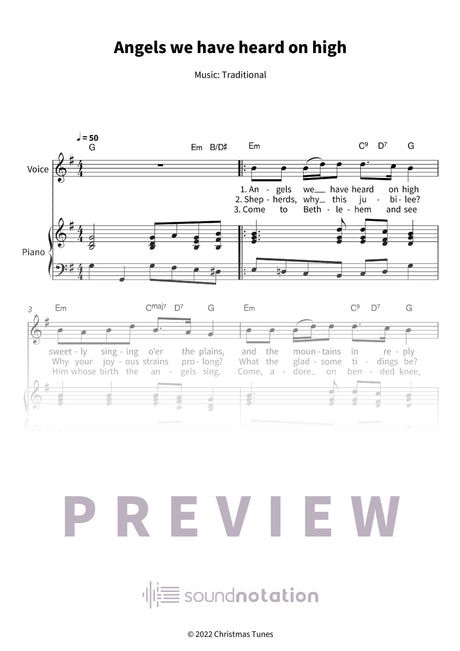 Angels we have heard on high - Preview Page 1