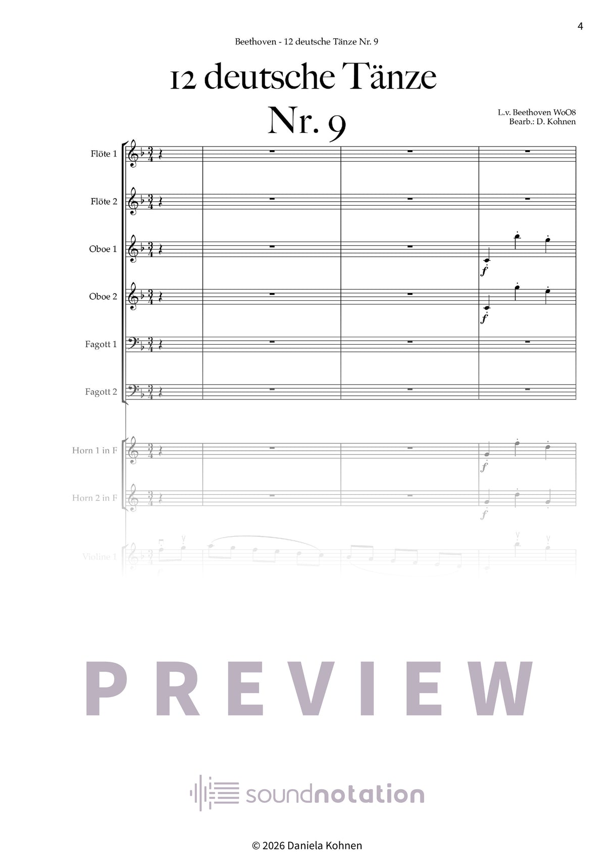 Deutscher Tanz Nr. 9 - Preview Page 1