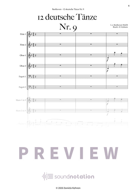 Deutscher Tanz Nr. 9 - Preview Page 1