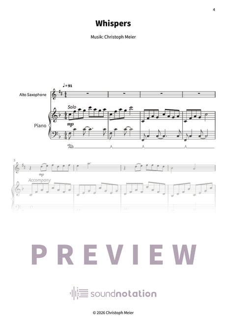 Zehn ruhige Melodien für Hochzeiten, Kirche und andere Anlässe - Preview Page 1