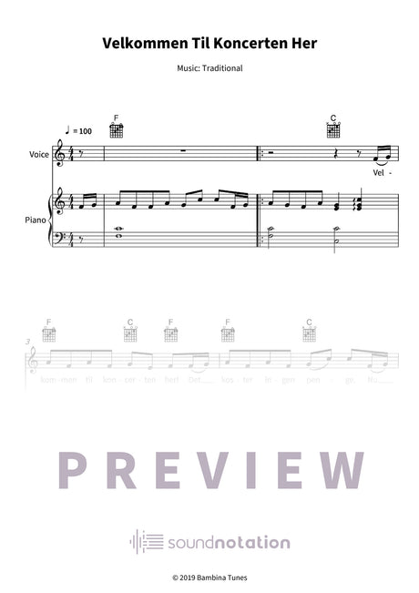 Velkommen Til Koncerten Her - Preview Page 1