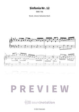 Sinfonia Nr. 12 - Preview Page 1