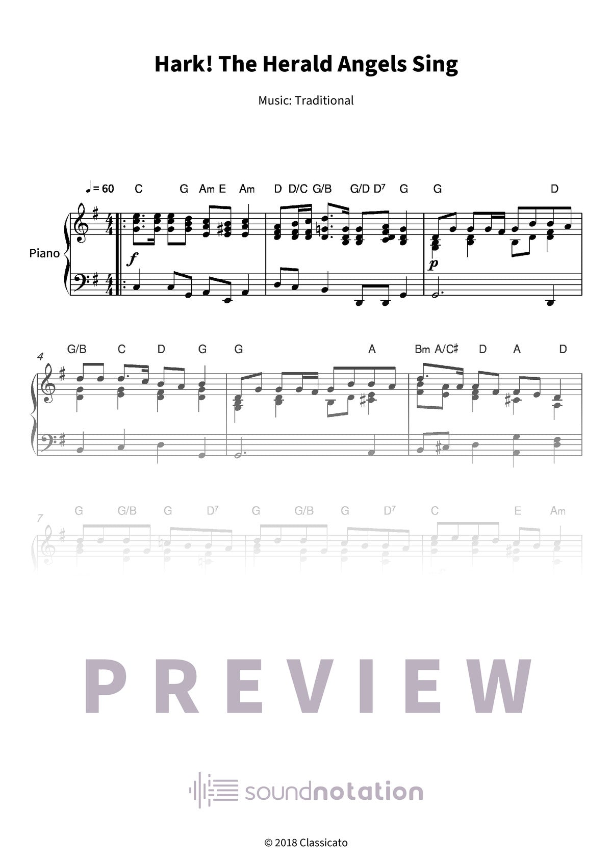 Hark! The Herald Angels Sing - Preview Page 1