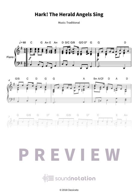 Hark! The Herald Angels Sing - Preview Page 1