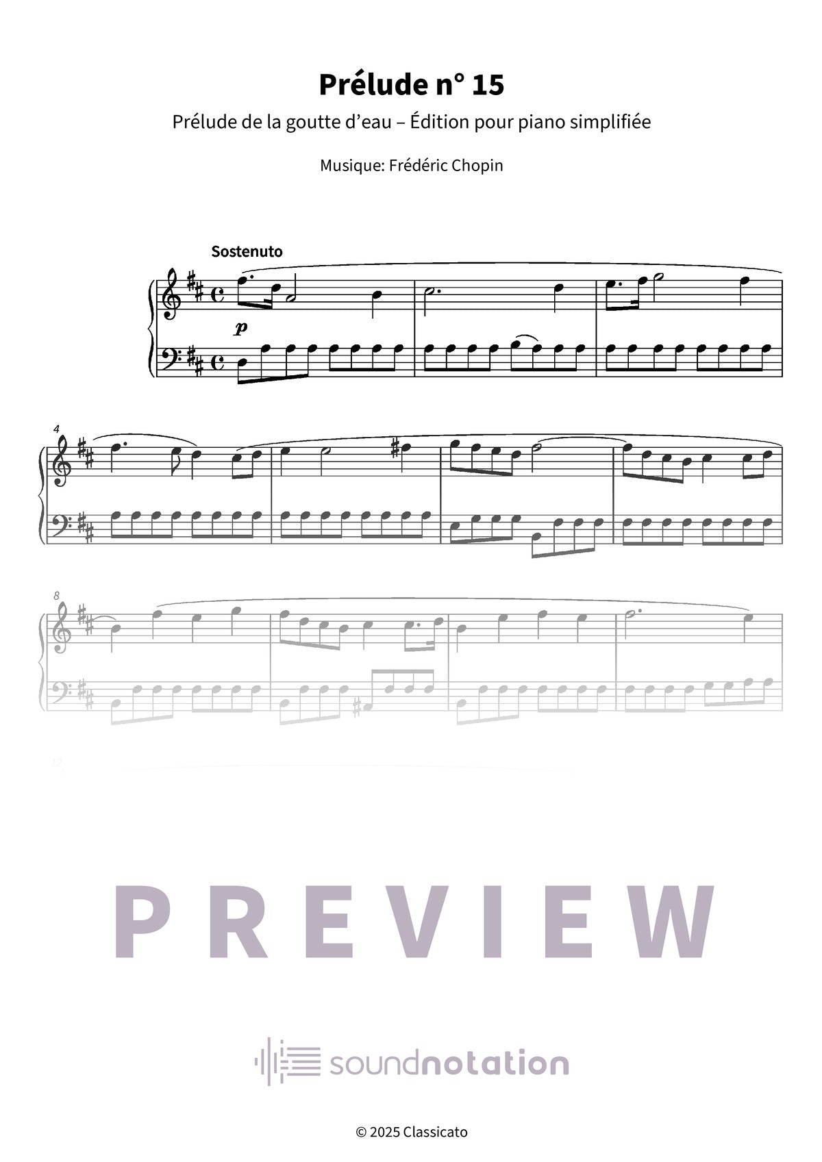 Prélude n° 15 - Preview Page 1