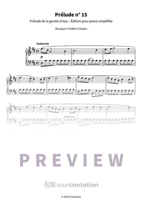 Prélude n° 15 - Preview Page 1
