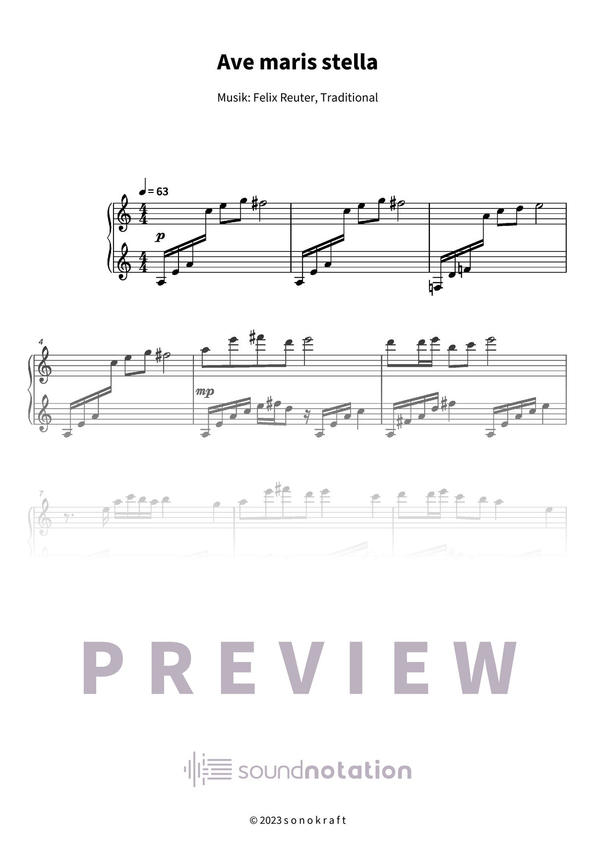 Ave maris stella - Preview Page 1