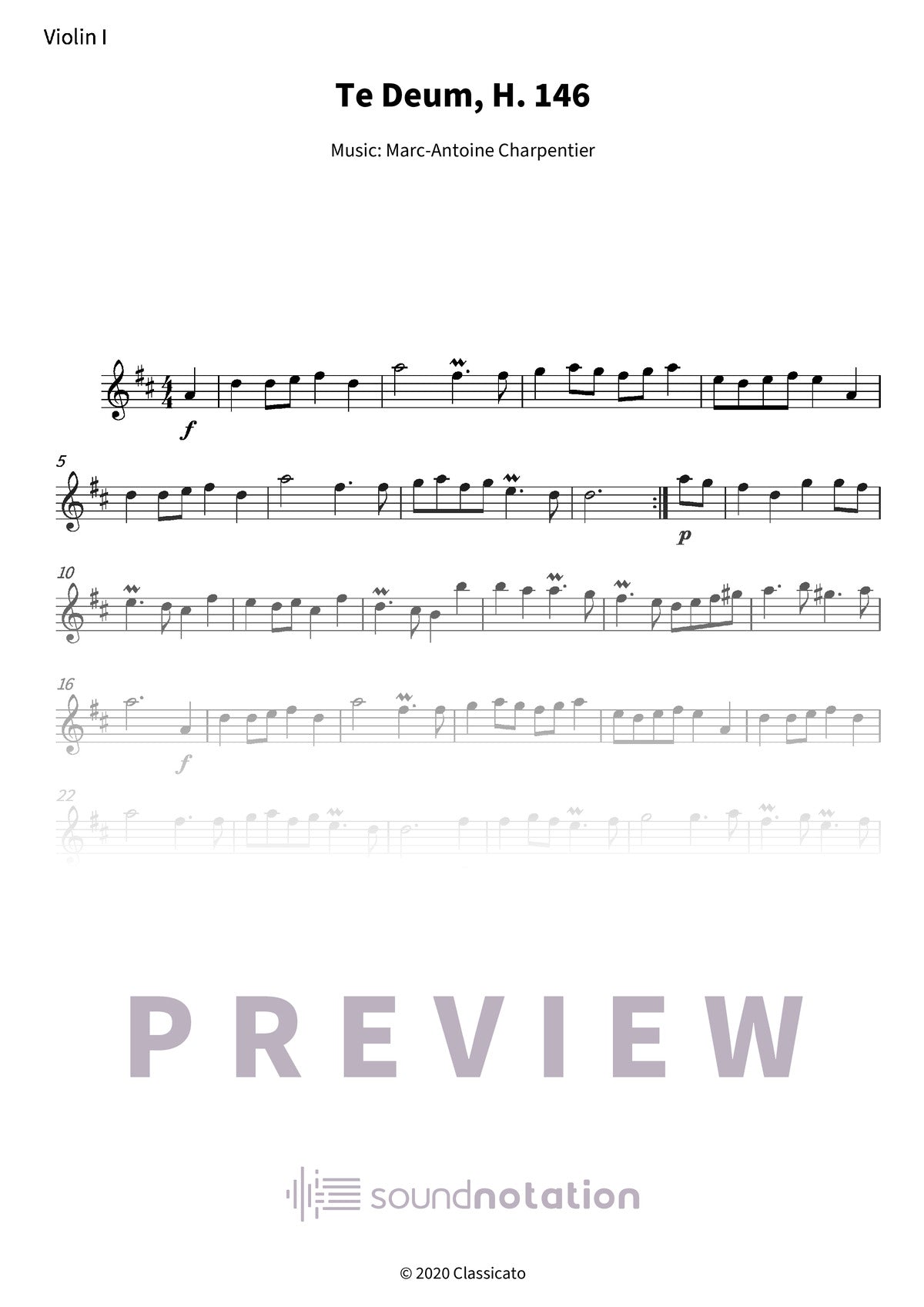 Te Deum - Preview Page 1