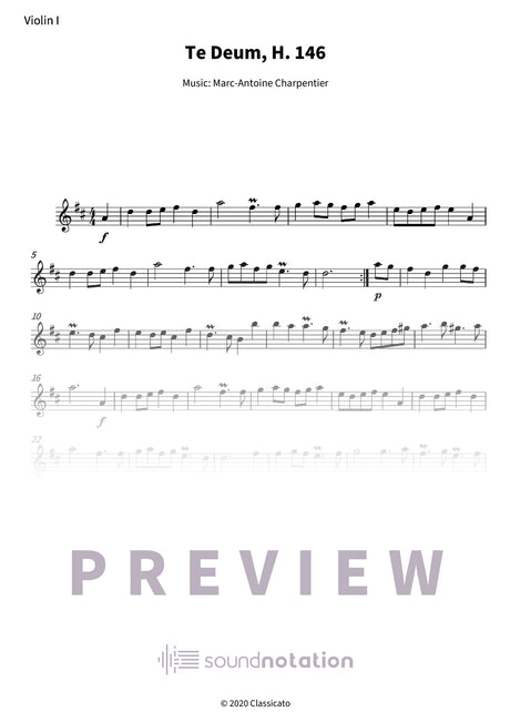 Te Deum - Preview Page 1