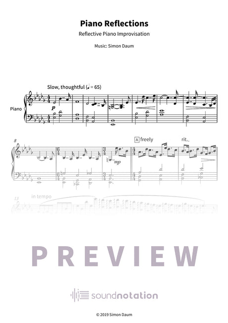 Piano Reflections - Preview Page 1