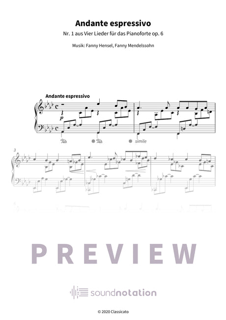 Andante espressivo - Preview Page 1