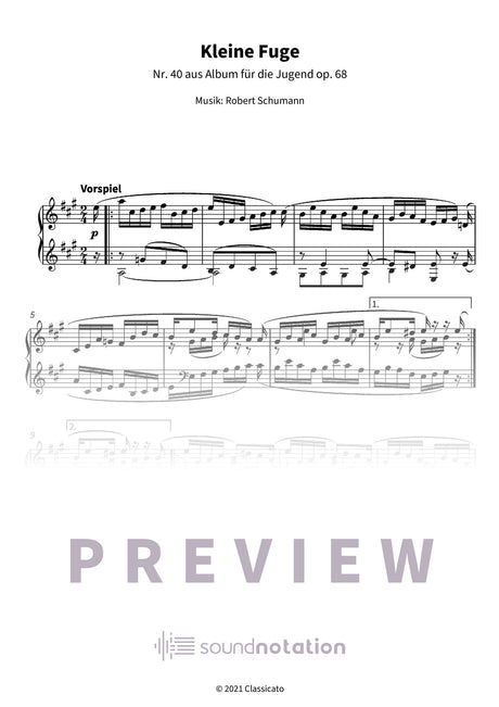 Kleine Fuge - Preview Page 1