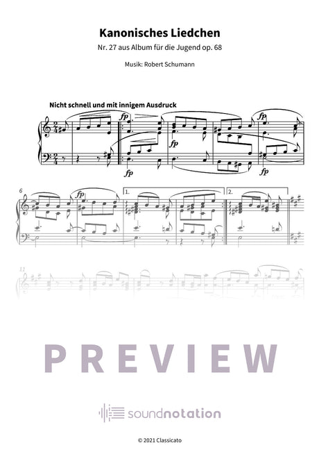 Kanonisches Liedchen - Preview Page 1