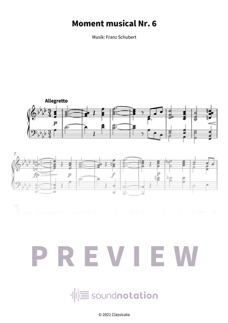 Moment musical Nr. 6 - Preview Page 1