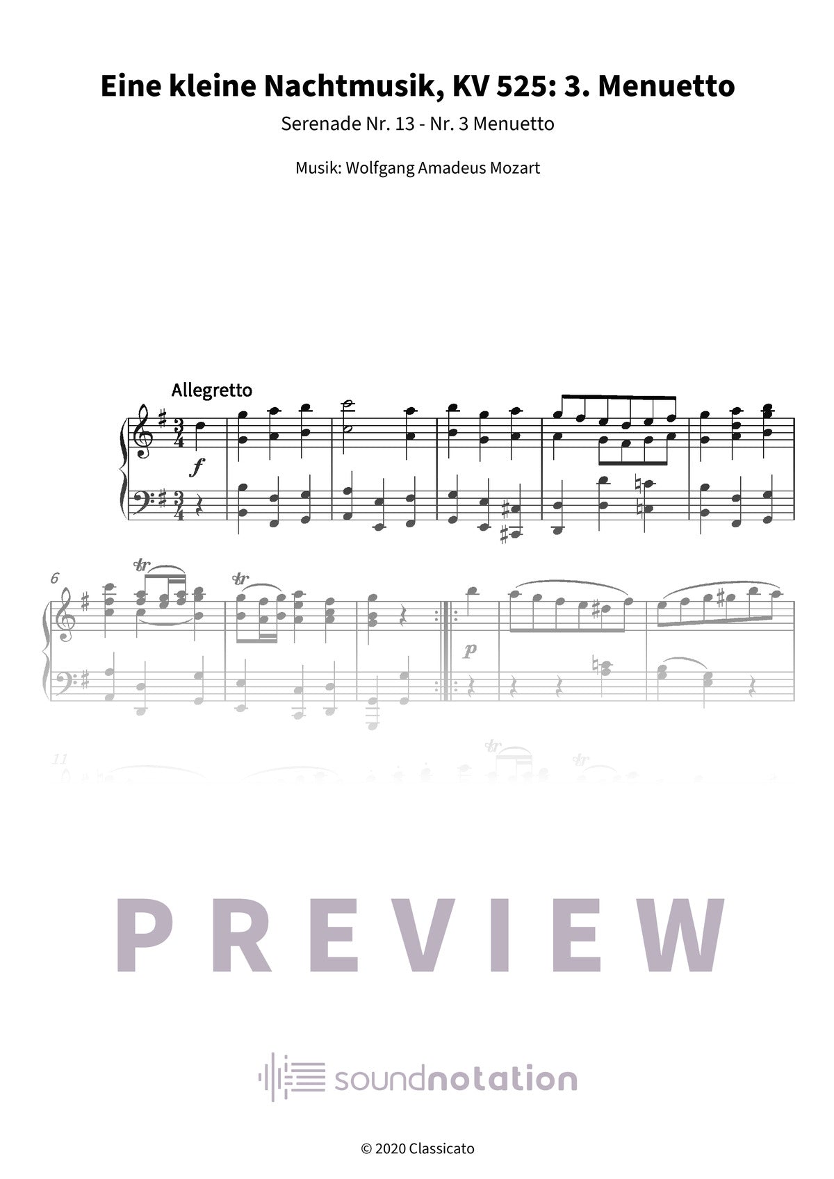 Eine kleine Nachtmusik - Preview Page 1