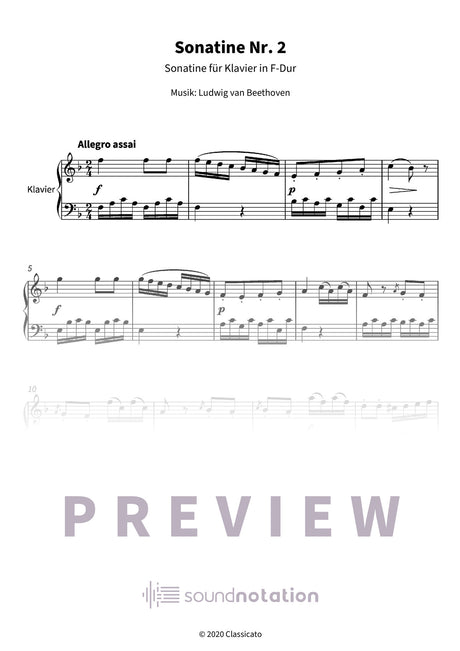 Sonatine Nr. 2 - Preview Page 1