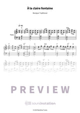 À la claire fontaine - Preview Page 1