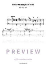 Walkin' My Baby Back Home - Preview Page 1