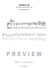 Sonate K. 30 - Preview Page 1