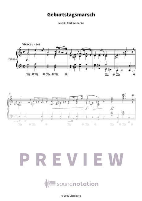Geburtstagsmarsch - Preview Page 1