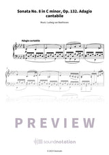 Adagio cantabile from Grande Sonate Pathétique - Preview Page 1
