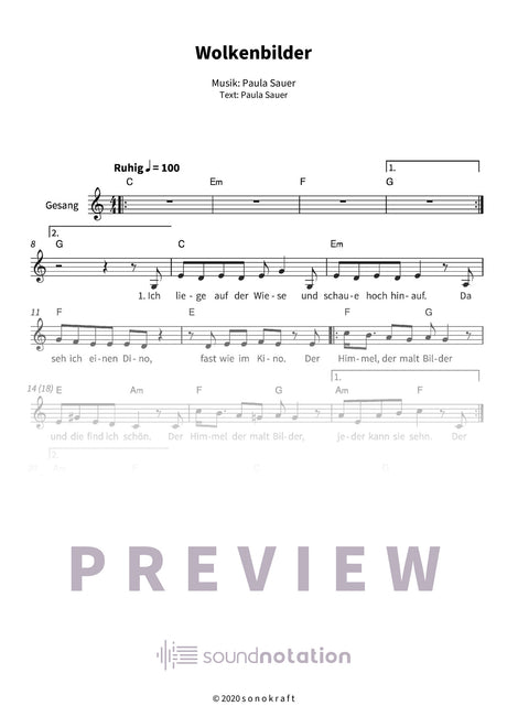 Wolkenbilder - Preview Page 1