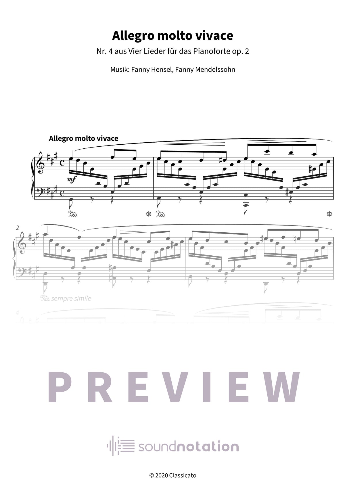 Allegro molto vivace - Preview Page 1
