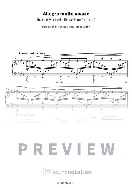 Allegro molto vivace - Preview Page 1