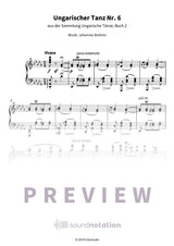 Ungarischer Tanz Nr. 6 - Preview Page 1
