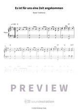 Es ist für uns eine Zeit angekommen - Preview Page 1
