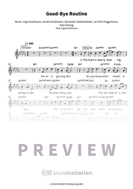 Good-Bye Routine - Preview Page 1