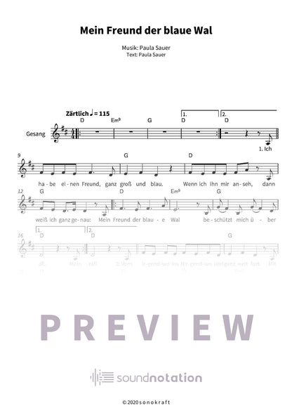 Mein Freund der blaue Wal - Preview Page 1