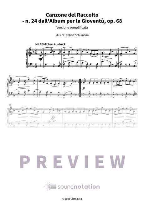 Canzone del Raccolto - Preview Page 1