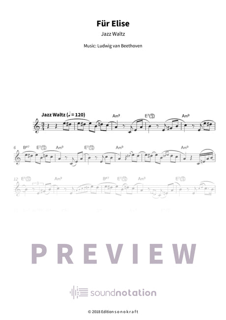 Für Elise - Preview Page 1
