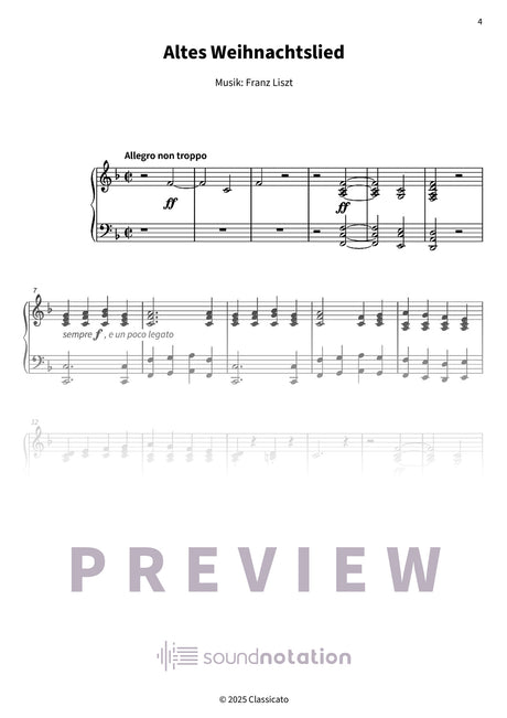 Altes Weihnachtslied - Preview Page 1