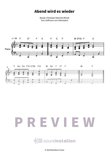 Abend wird es wieder - Preview Page 1