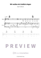 Wir wollen ein Liedlein singen - Preview Page 1
