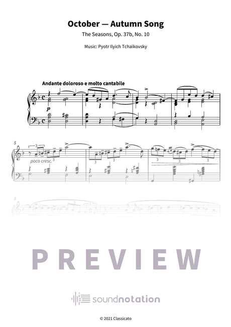 October — Autumn Song - Preview Page 1