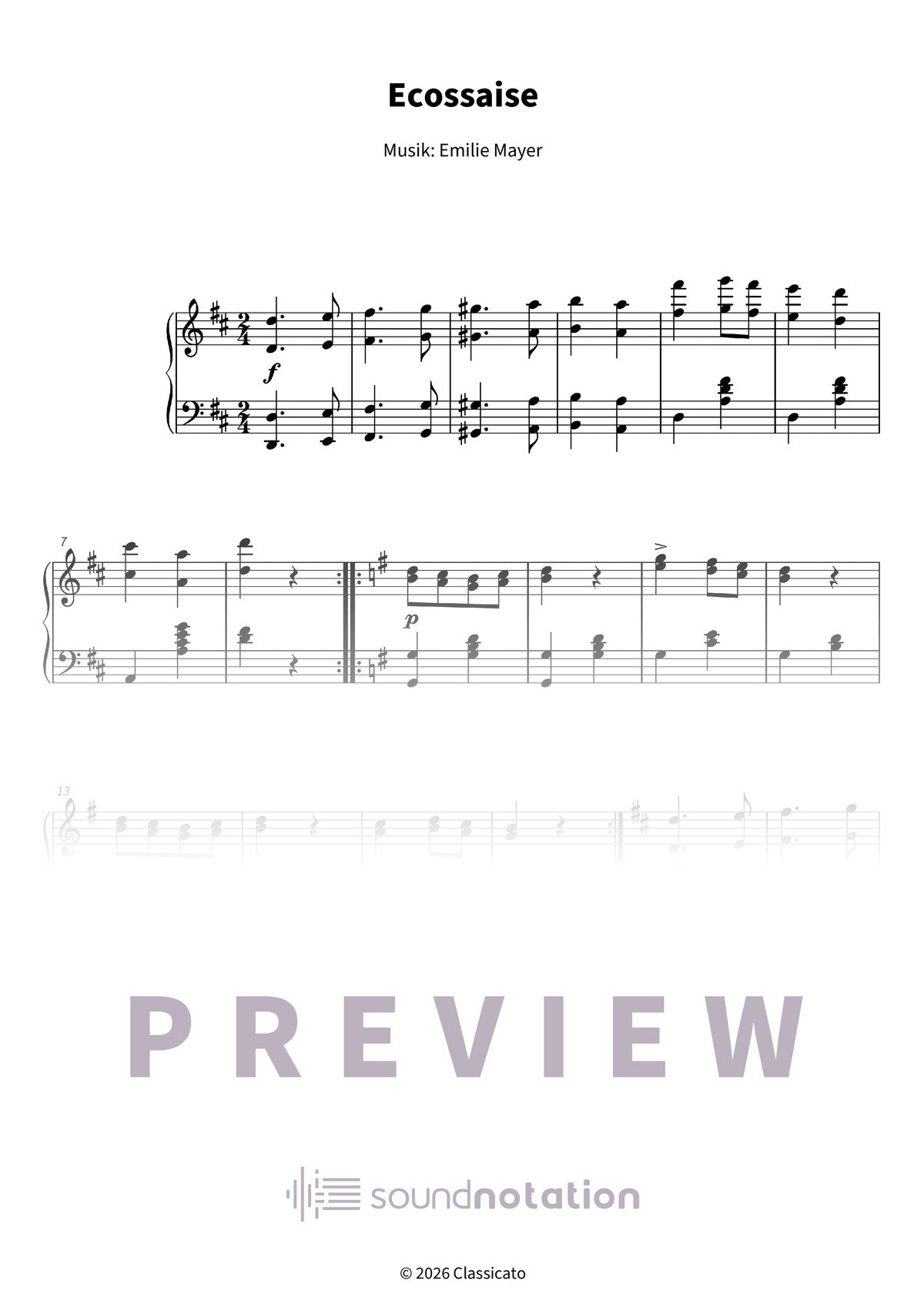 Ecossaise - Preview Page 1