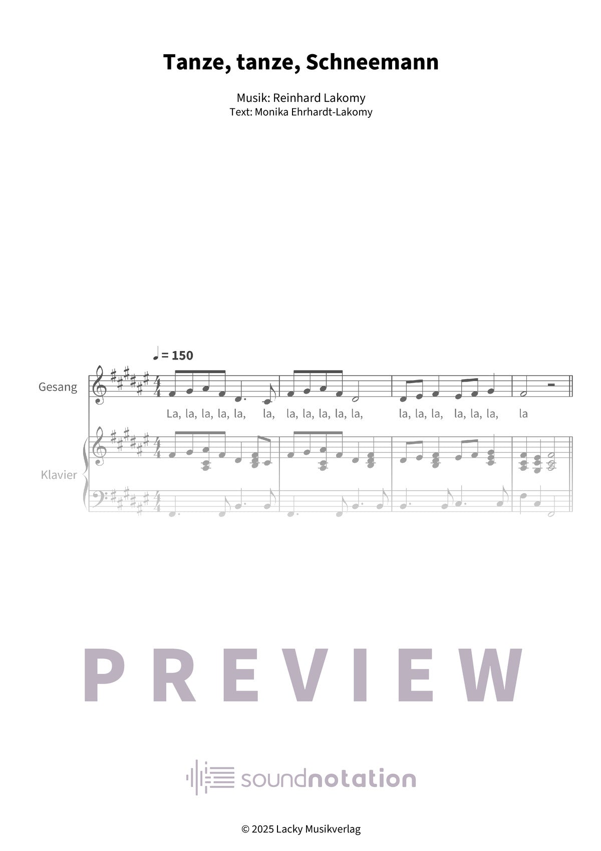 Tanze, tanze, Schneemann - Preview Page 1