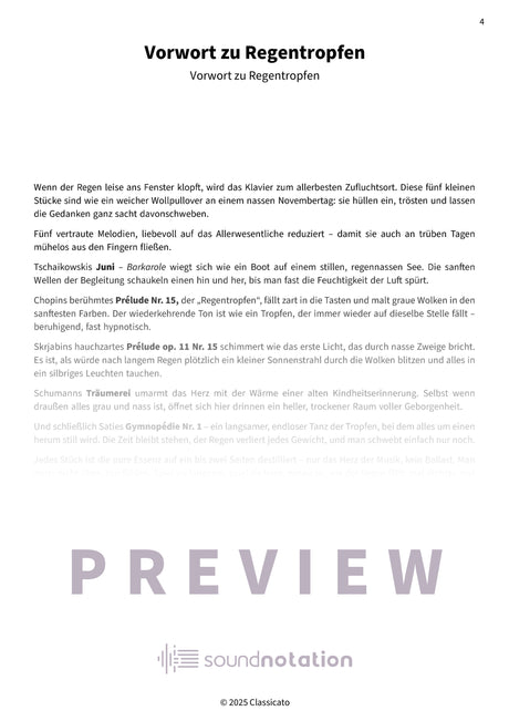 Regentropfen am Klavier - Preview Page 1