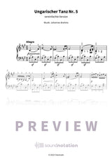Ungarischer Tanz Nr. 5 - Preview Page 1